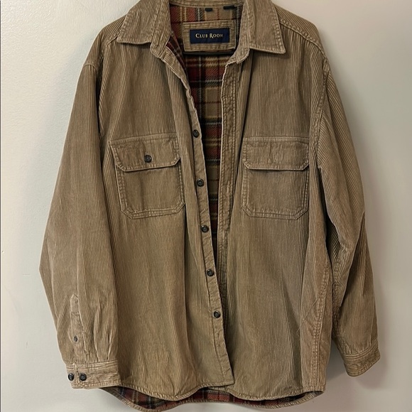 Club Room Tan Lightweight Shirt Jacket - Picture 1 of 6